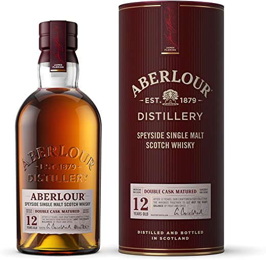 Aberlour 12 Year Old Single Malt Scotch Whisky, 70cl (Double oak cask)
