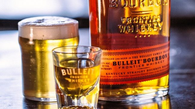 bulleit bourbon with beer