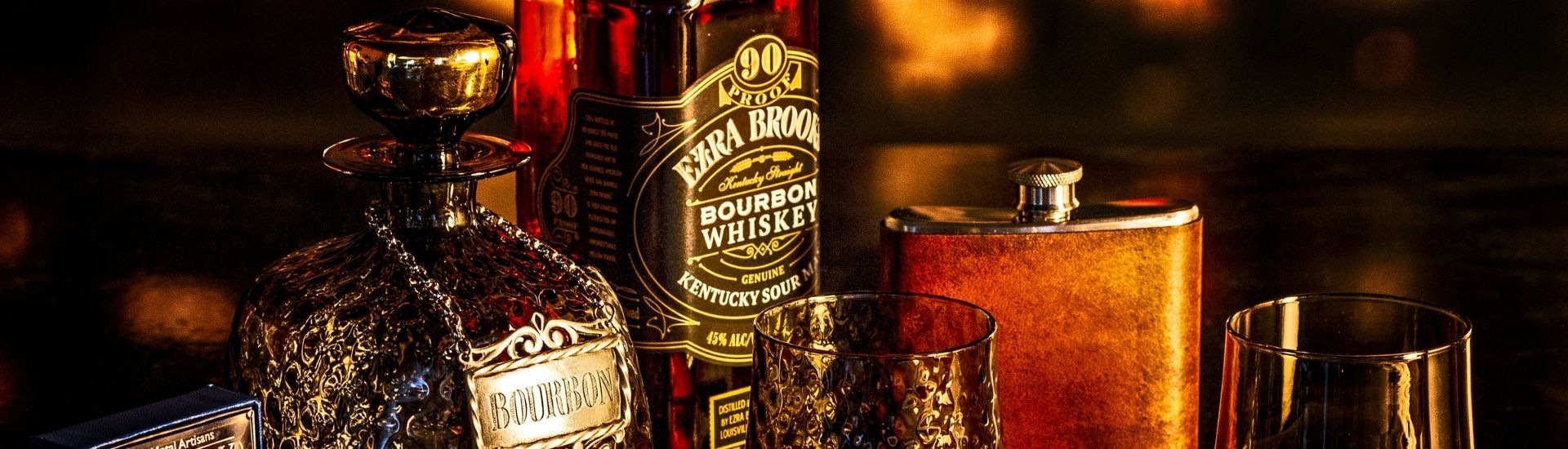 ezra brooks bourbon bottles