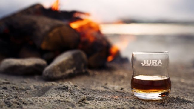 jura elixir single malt scotch whisky on glass