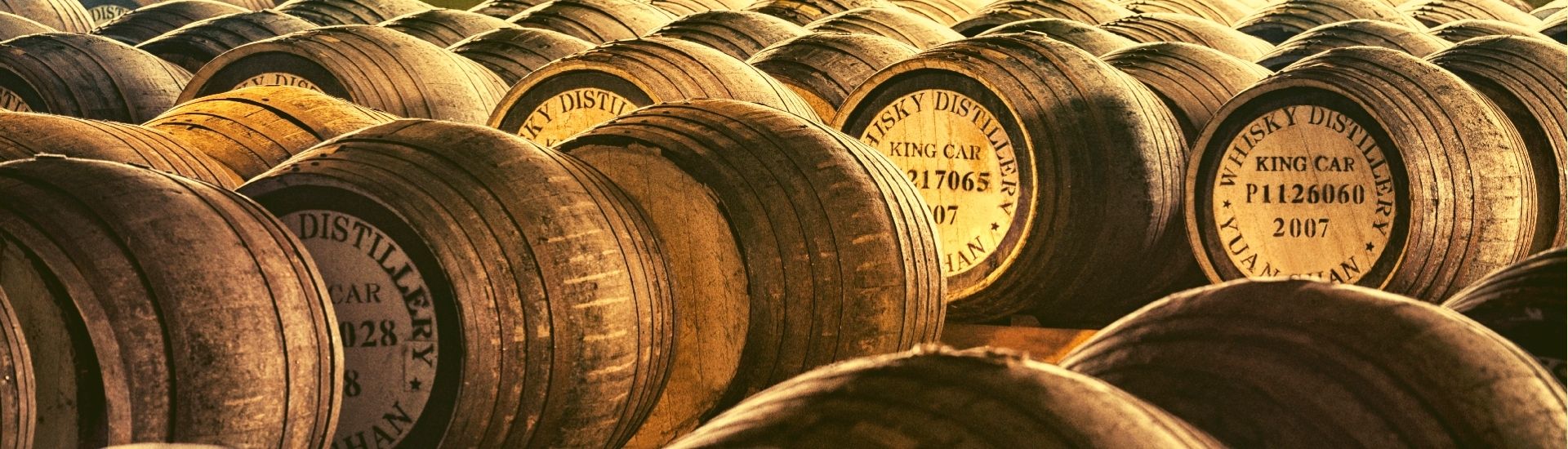 kavalan whiskey on barrels