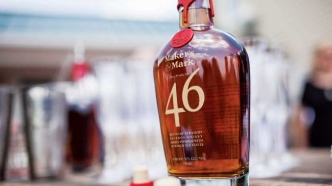 makers mark 46 with glasses