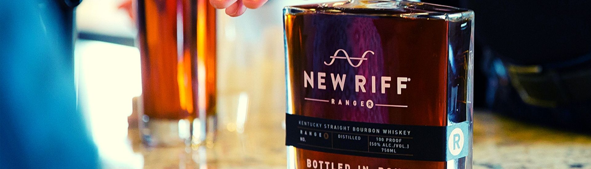 new riff kentucky straight bourbon bottle on able