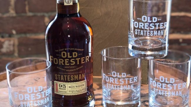 old forester bourbon with glasses