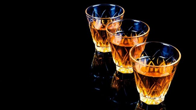 scotch whisky on glasses