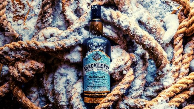 shackleton whisky iced bottle