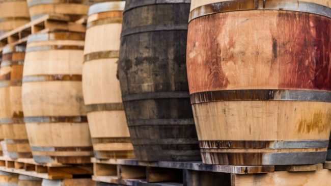 whiskey barrels